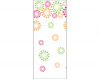 Bedruckte Beutel Blümchen 10,2x6,4x24,1cm mit Seitenfalten (100 Stück) [G4BD]