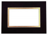 Fertig-Passepartouts Schwarz/Gold 30,5x40,6cm doppelte Dicke mit 19,4x29,5cm Ausschnitt (10 Stück) [MD20181]
