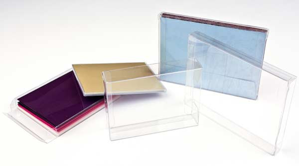 Klarsichtschachteln 16,2x1,6x16cm Kristallklar (25 Stück) [FB80]