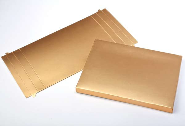 Pappschachteln Gold 13,7x1,6x19,1cm (25 Stück) [GD1]
