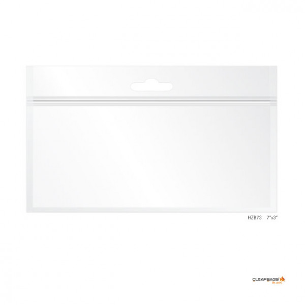 Druckverschlussbeutel mit Euroloch 17,8x7,6cm laminiert (100 Stück) [HZB73]