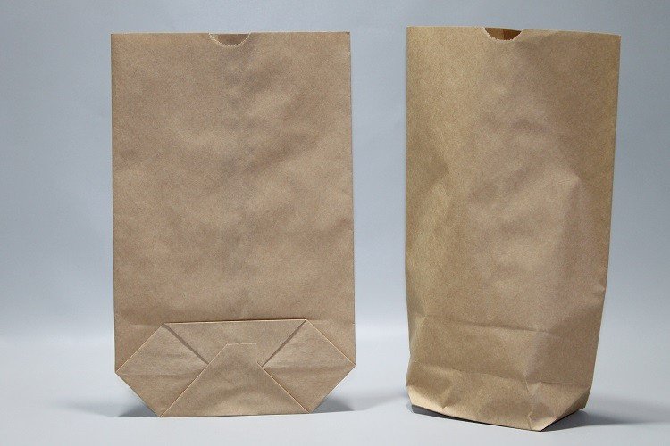 Kreuzbodenbeutel Kraft (Inhalt 3kg) 26x36,5cm - 1-Lagig 70 Gramm (100 Stück) [PAK2615]