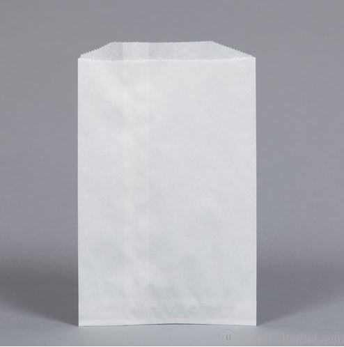 Papierbeutel Weiß 13x20cm Weiß Kraft 40grs (100 Stück) [PAGK1320]