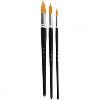 Gold Line Pinsel, Set, L 31,5+33+33 cm, B 8+12+18 mm, rund, 3sort. [HOB-100277]