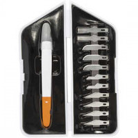 Schneid- und Schnitz-Werkzeug, L 15 cm, B 1,5 cm, 1Set [HOB-1024384]
