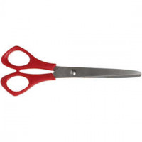 Schulschere, L 16 cm, Runde Spitzen - für Linkshänder, 1Stck [HOB-11210]