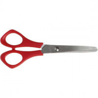 Schulschere, L 14 cm, Runde Spitzen - für Linkshänder , 1Stck [HOB-11214]