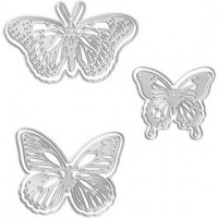 Stanzform, Größe 12,1x11,8 cm, Schmetterlinge, 1Stck [HOB-11785]