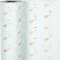 Geschenkpapier, B 50 cm,  80 g, Flamingos, 150m [HOB-19040]