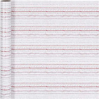 Geschenkpapier, B 70 cm,  80 g, Grün, Weiß, Rot, Kritzeleien, 4m [HOB-190440]