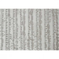 Pergamentpapier mit Notenmuster, A4 210x297 mm,  115 g, Noten, 10Bl. [HOB-204660]