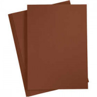 Karton, farbig, A4 210x297 mm,  180 g, Kaffeebraun, 20Bl. [HOB-21125]