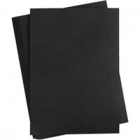 Karton, farbig, A2 420x600 mm,  180 g, Kohlschwarz, 100Bl. [HOB-21327]