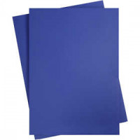 Karton, farbig, A2 420x600 mm,  180 g, Königsblau, 10Bl. [HOB-21521]