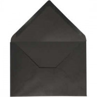 Kuvert, Schwarz, Größe 11,5x16 cm,  100 g, 10Stck. [HOB-217002]