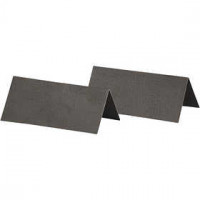 Tischkarten, Schwarz, Größe 9x4 cm,  250 g, 25Stck. [HOB-220002]