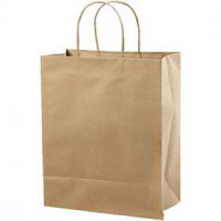 Papiertasche, H 33 cm, B 26x13 cm, 10Stck. [HOB-23368]