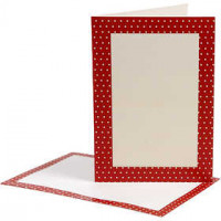 Blanco-Karten, Kartengröße 10,5x15 cm,  210 g, 5Sets [HOB-23891]