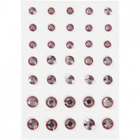Strasssteine, Größe 6+8+10 mm, Rosa, konisch rund, 35Stck. [HOB-24383]