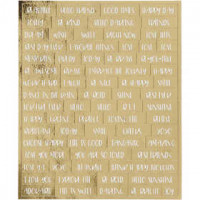 Sticker, Blatt 10x11,5 cm, Gold, 4Stck. [HOB-24791]