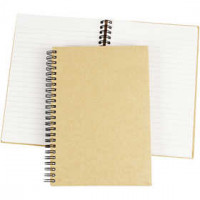Notizbuch mit Spiralbindung, A5 15x21 cm, Braun, 1Stck [HOB-265540]