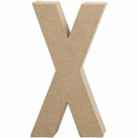 Buchstabe, groß, X, H 20,2 cm, B 10,5 cm, 1Stck, Stärke: 2,5 cm [HOB-26623]