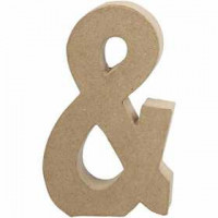Symbol, groß, &, H 19,9 cm, B 11,5 cm, 1Stck, Stärke: 2,5 cm [HOB-26627]