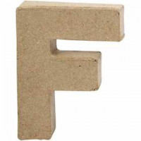 Buchstabe, klein, F, H 10 cm, Stärke: 1,7 cm, 1Stck, B 7,6 cm [HOB-26644]