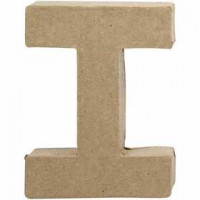 Buchstabe, klein, I, H 10 cm, Stärke: 1,7 cm, 1Stck, B 7,5 cm [HOB-26647]
