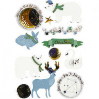 3D-Sticker, H 10-40 mm, B 15-60 mm, Polar-Welt, 11Stck., Stärke: 7 mm [HOB-27696]