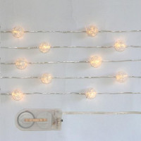 Akryl Ball LED-Licht 20 leds Warm Weiß auf 2xCR2032 (1 St.) [IFS-30162]