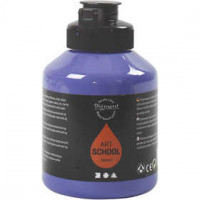 Pigment Art School-Farbe, Violettblau, Halb-opak, Gut lichtech, 500ml [HOB-35430]