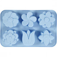 Silicone  mould, hole size 60x75 mm, 12.5 ml, 1 pc, light blue [HOB-37131]