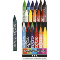 Colortime Farbkreide, Stärke: 11 mm, L 10 cm, Sortierte Farben, 12Stck. [HOB-38137]