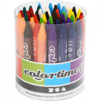 Colortime Farbkreide, Stärke: 11 mm, L 10 cm, Sortierte Farben, 48Stck. [HOB-38138]