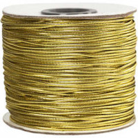 Elastikband, Stärke: 1 mm, Gold, 100m [HOB-41047]