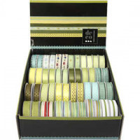 Dekoband, B 10 mm, Grüntöne, 48x2m [HOB-41058]