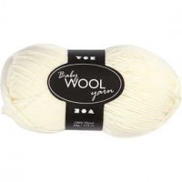 Baby-Wolle, L 172 m, Creme, NM 14/4, 50g [HOB-41337]