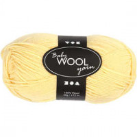 Baby-Wolle, L 172 m, Hellgelb, NM 14/4, 50g [HOB-41339]