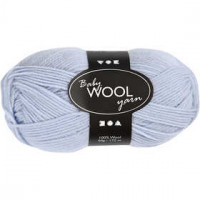 Baby-Wolle, L 172 m, Hellblau, NM 14/4, 50g [HOB-41345]