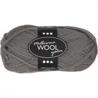 Melbourne Wolle, L 92 m, Grau, 50g [HOB-44701]