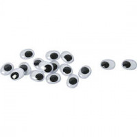 Wackelaugen, Größe 9x12 mm, nicht klebend, 1000Stck. [HOB-501301]