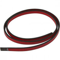 Lederband Imitat, B 10 mm, Stärke: 3 mm, Rot, 1m [HOB-51485]