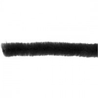 Chenilledraht, Stärke: 6 mm, L 30 cm, Schwarz, 50Stck. [HOB-51618]
