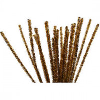 Chenilledraht, Stärke: 6 mm, L 30 cm, Gold, 24Stck. [HOB-51630]