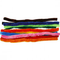 Chenilledraht, Stärke: 25 mm, L 45 cm, Sortierte Farben, 60sort. [HOB-51643]