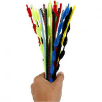 Chenilledraht / Pfeifenreiniger - Sortiment, Stärke: 5-12 mm, L 30 cm, Sortierte Farben, 30sort. [HOB-51667]