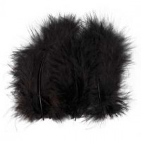 Federn, Größe 5-12 cm, Schwarz, 15Stck. [HOB-51700]