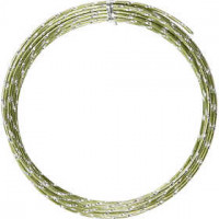 Aluminiumdraht, Stärke: 2 mm, Grün, diamond-cut, 7m [HOB-518302]