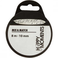 Satinband, Creme, B 10 mm, 8m [HOB-524621]